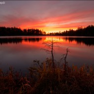 Закат на озере Моховое